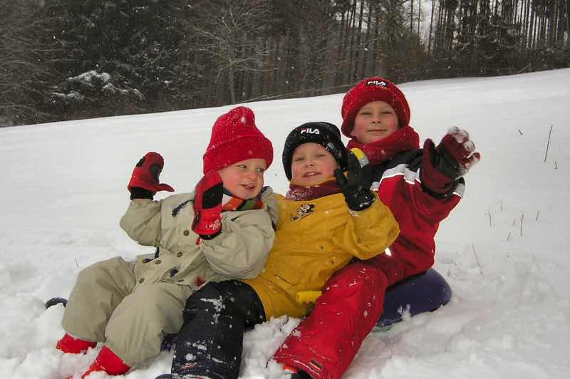 Kinder lieben den Winter